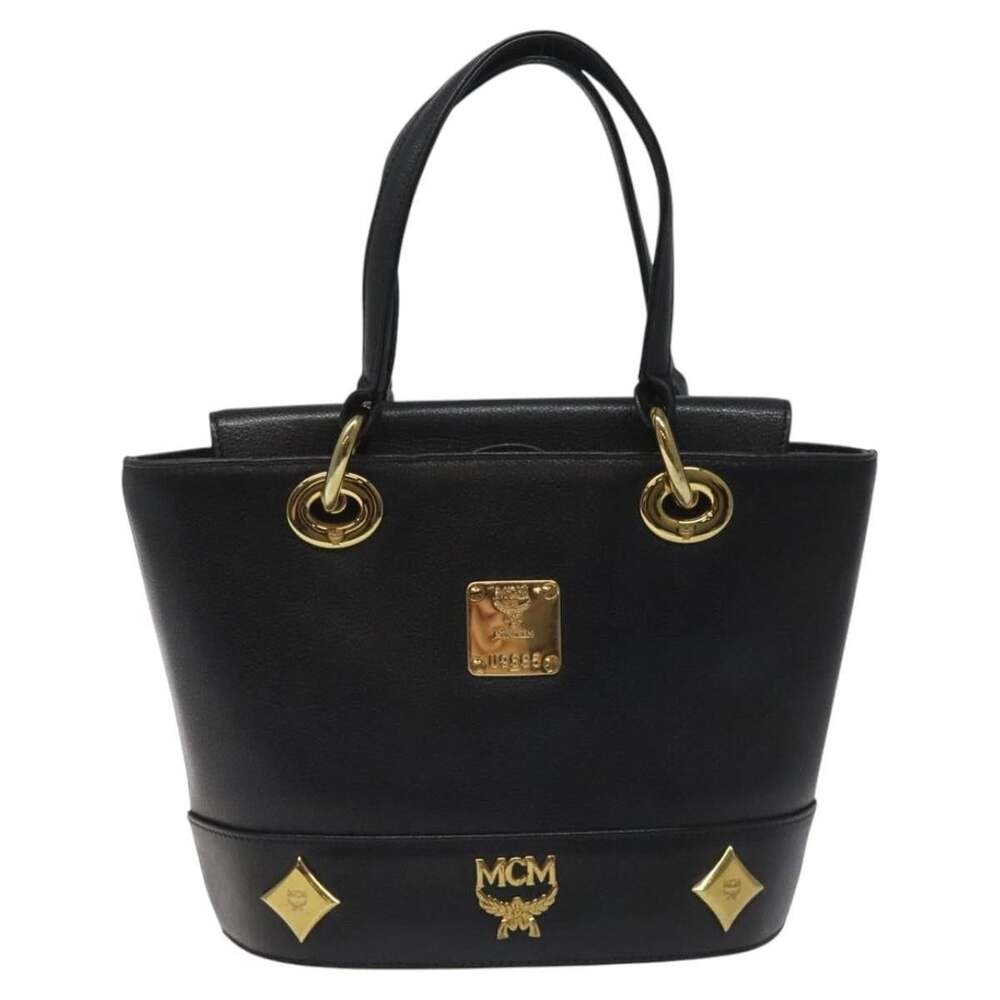 MCM Leather Handbag Black